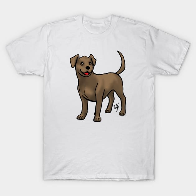 Dog - Labrador Retriever - Chocolate T-Shirt by Jen's Dogs Custom Gifts and Designs